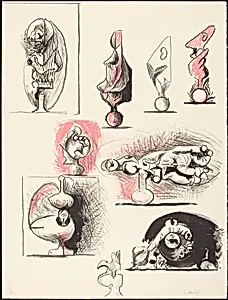 Sheet of Studies (organic forms)