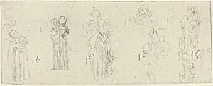 Sheet of Studies [recto and verso] by John Flaxman