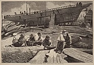 Ship-Building, Gloucester Harbor