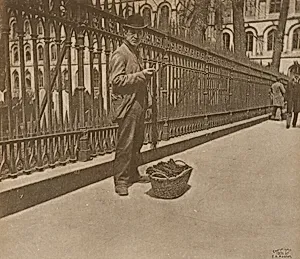 Shoelace Peddler, Trinity Church Railing