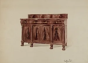 Sideboard, Mahogany