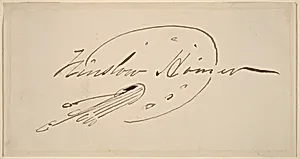 Signature in Palette by Winslow Homer