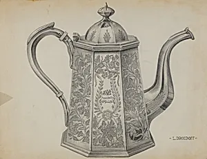 Silver Chocolate Pot