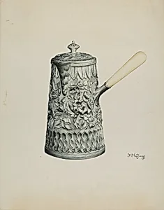 Silver Chocolate Pot