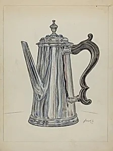 Silver Chocolate Pot