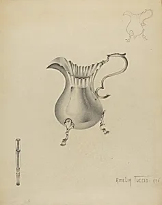 Silver Creamer by Amelia Tuccio