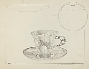 Silver Cup and Saucer
