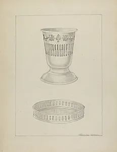Silver Glass Holder