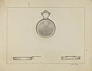 Silver Lemon Strainer by Michael Fenga