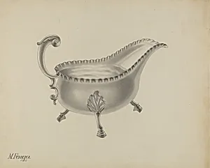 Silver Sauce Boat