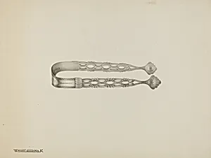 Silver Sugar Tongs