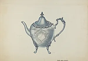 Silver Teapot by Harry Mann Waddell