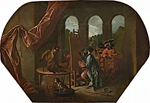 Singerie: The Painter