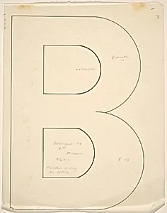 Sketch for "Building - Blocks for a Doorway" (B)