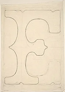 Sketch for "Building - Blocks for a Doorway" (F)