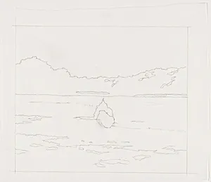 Sky and Mirror [preparatory drawing]
