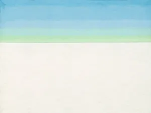 Sky with Flat White Cloud