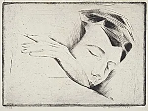 Sleeping Woman by Werner Drewes