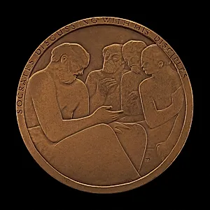 Socrates Discussing with His Disciples [obverse]