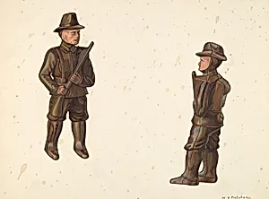 Soldier in Khaki Coin Bank