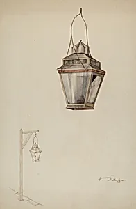 Sperm Oil Street Lamp