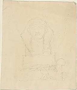 Sphinx with Reclining Figures in Foreground by John Flaxman