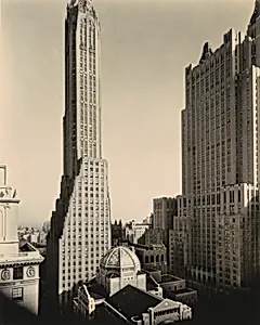 St. Bartholomew's Church, Waldorf-Astoria Hotel, and General Electric Building