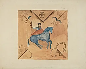 St. George (Painted on Deerskin)