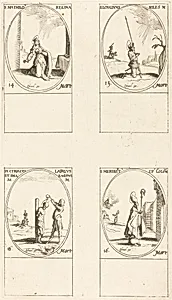 St. Matilda; St. Longinus; St. Cyriacus; St. Heribert by Jacques Callot