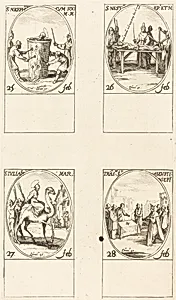 St. Nicephorus; St. Nestor; St. Julian; Translation of St. Augustin by Jacques Callot