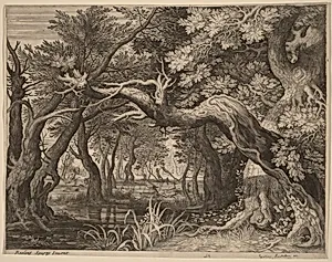 Stag Hunt near a Pool