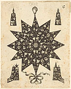 Star Embellished with Flowers