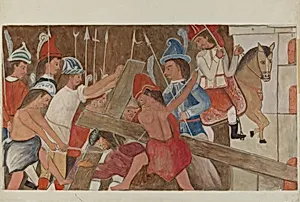 Station of The Cross No. 3: "Jesus Falls the First Time"