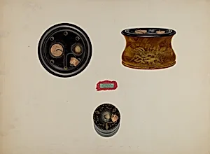 Stencilled Inkwells
