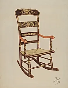 Stencilled Rocker