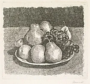 Still Life with Pears and Grapes