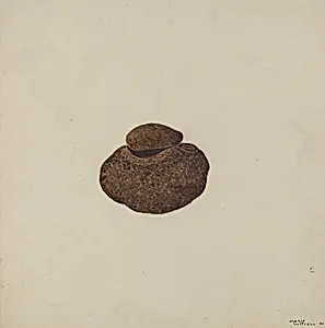 Stone Carved Out to Hold War Paint