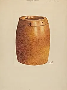 Stone Fruit Jar with Star