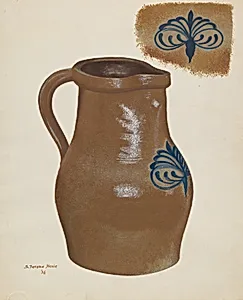 Stoneware Pitcher
