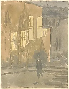 Street at Night, Meudon