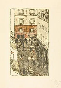 Street Corner Seen from Above