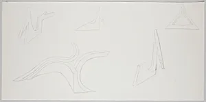 Studies for "Black Tower" and Other Sculptures (PB4)