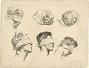 Studies for "Gassed" by John Singer Sargent