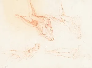 Studies for "The Wise and Foolish Virgins" [recto]