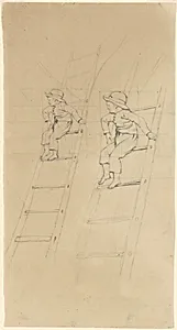 Studies of a Boy on a Ladder