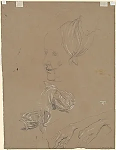 Studies of a Woman and Her Dress [verso]