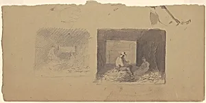 Studies of Farmers Shucking Corn