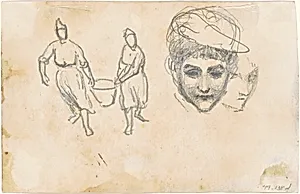 Studies of Peasants [verso] by John Singer Sargent