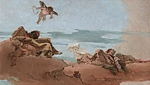 Study for a Ceiling with the Personification of Counsel by Giovanni Battista Tiepolo