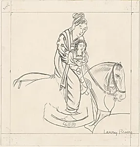Study for "Chinese Information Travel"—Mother and Child